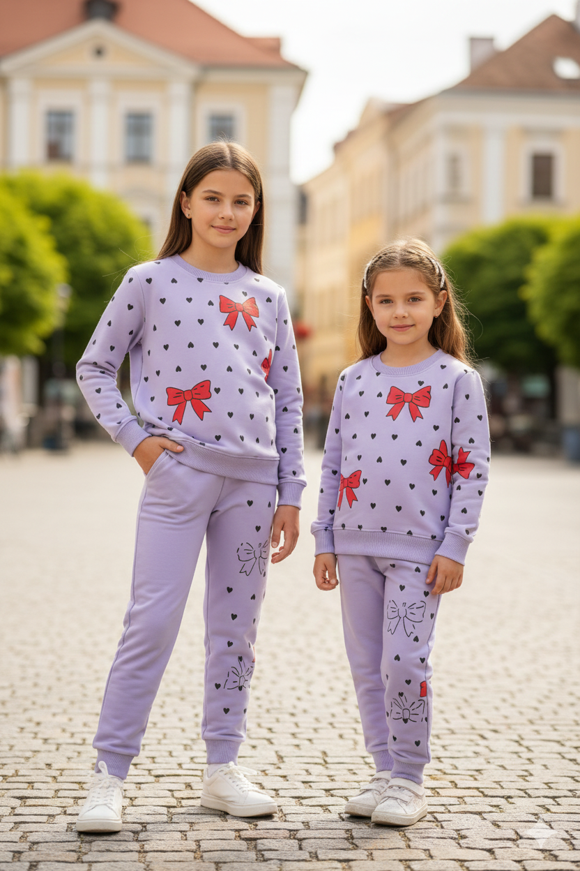 Lilac Bow Love Tracksuit