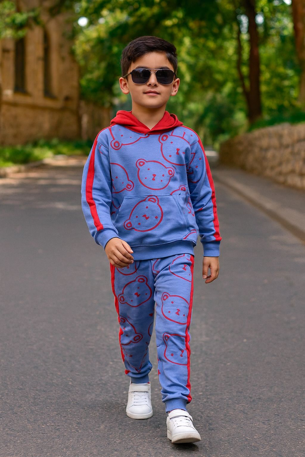 Cool Bear Hoddie  Kids Tracksuit Winter