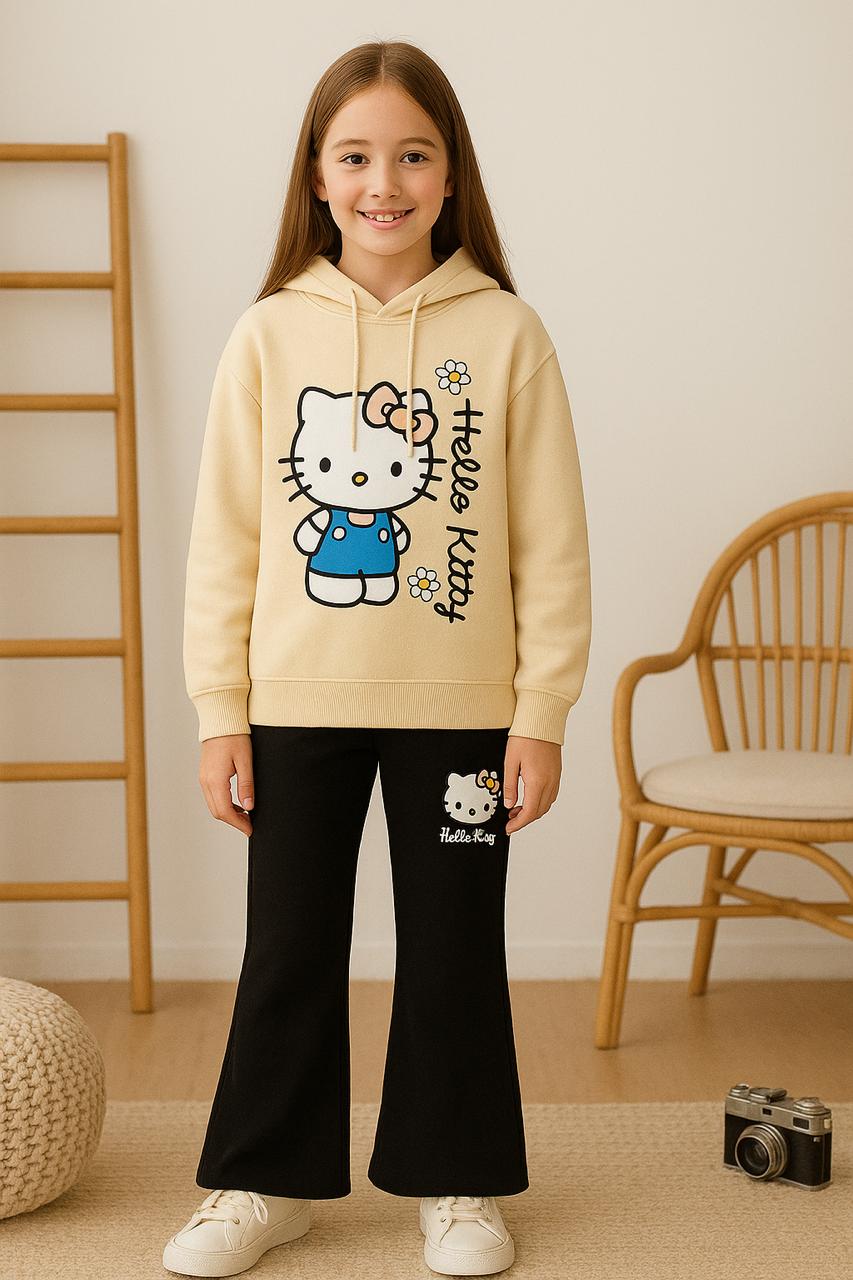 Hello Kitty  Hoodie & Flapper For Girls